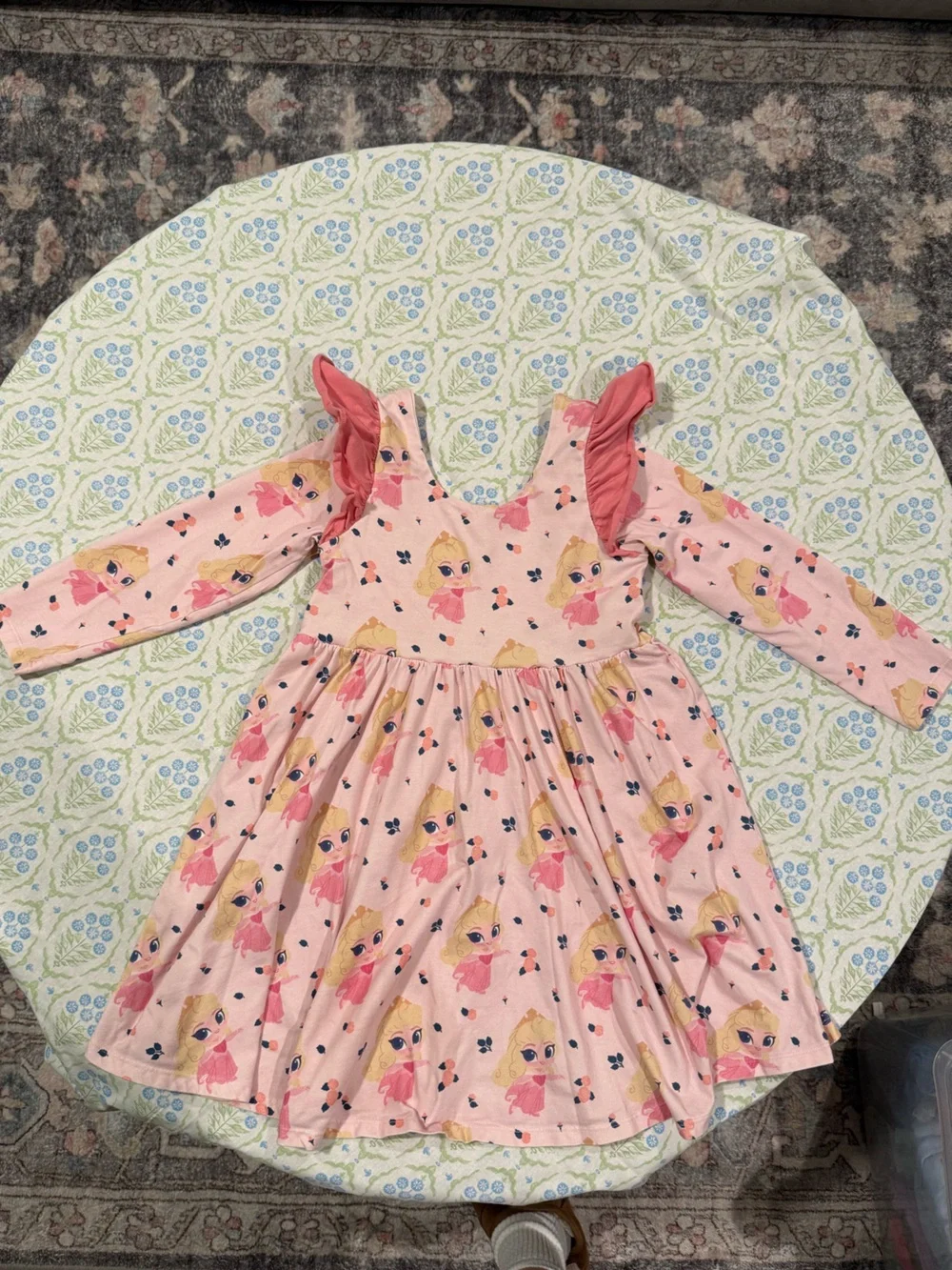 Disney x Monica + Andy Collab Princess Aurora skater dress with ruffle detail